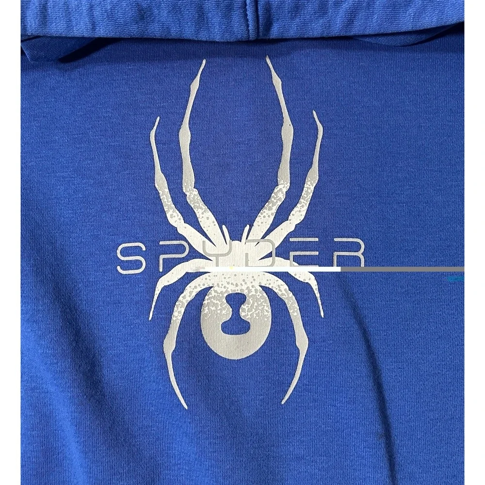Spyder Hoodie Boys‎ Medium 10/12 Royal Blue Logo Gym Playground Fall School